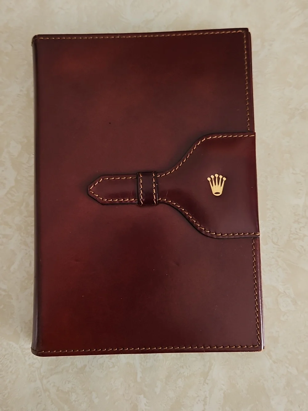 Rolex Leather Notebook Cover, 5.5" x 8" - Picture 3 of 9